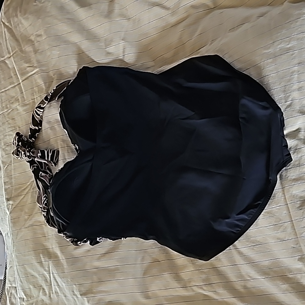 Aqua Green Black and brown swimsuit Size XL - Picture 7 of 16